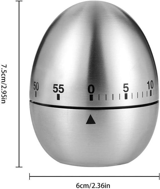 Egg Timer Classic Egg Shaped Cooking and Baking Countdown Alarm Manual Mechanical Timer with Loud – product detail