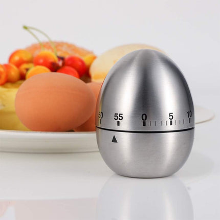 Egg Timer, Classic Egg Shaped Cooking and Baking Countdown Alarm, Manual Mechanical Timer with Loud Alarm for Kids Elderly, Home Use Kitchen Cooking Timer 0-60 Minutes, no Batteries Required