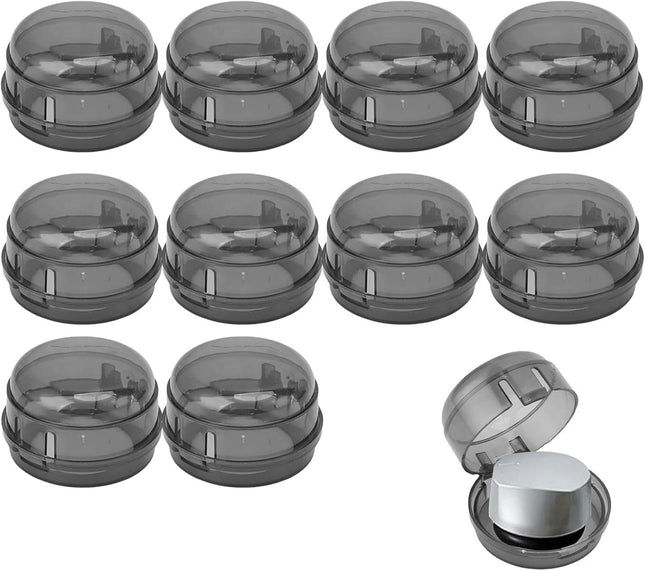 10Pcs Stove Locks Child Safety Oven Knob Covers Stove Lock Stopper Knob Safety Covers (Transparent