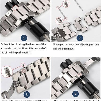 Quick Release Watch Strap,16mm 18mm 20mm 22mm 24mm Premium Solid Stainless Steel Watch Band Replacement