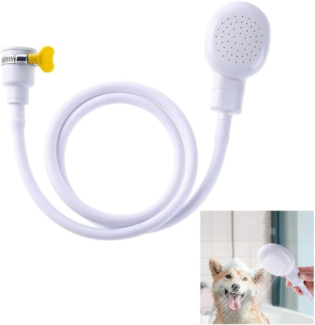 Portable Rubber Hose Spray 1.3 Meters Pet Shower Sprayer Hand Held Hose Hose Bath Tub Sink Spray Attachment