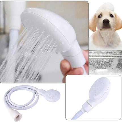 Portable Rubber Hose Spray, 1.3 Meters Pet Shower Sprayer Hand Held Hose,Hose Bath Tub Sink Spray Attachment for Washing Hair Pet Shower