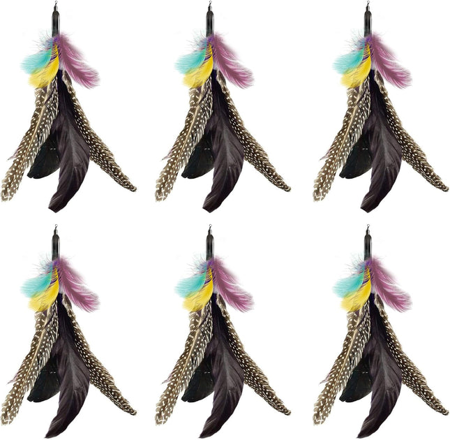 Feather Cat Toy Refill Fits Da Bird-Handmade Natural Guinea Feather- by V1259-DP01-A-3217