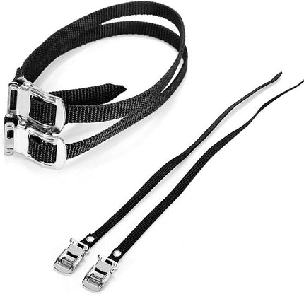 1 Pair Bikes Pedal Toe Straps Universal Replacement Foot Pedal Straps for Excersise Stationary Bike/Bicycle