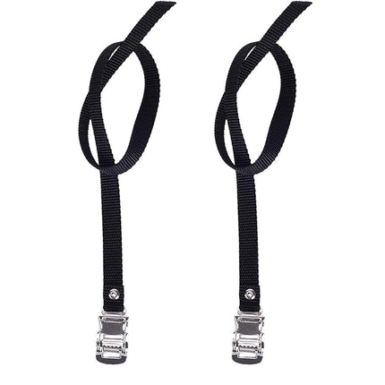1 Pair Bikes Pedal Toe Straps Universal Replacement Foot Pedal Straps for Excersise Stationary Bike/Bicycle