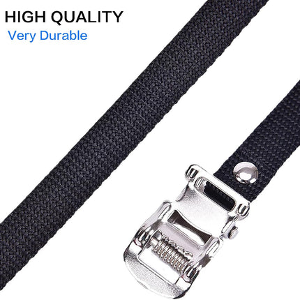 1 Pair Bikes Pedal Toe Straps Universal Replacement Foot Pedal Straps for Excersise Stationary Bike/Bicycle