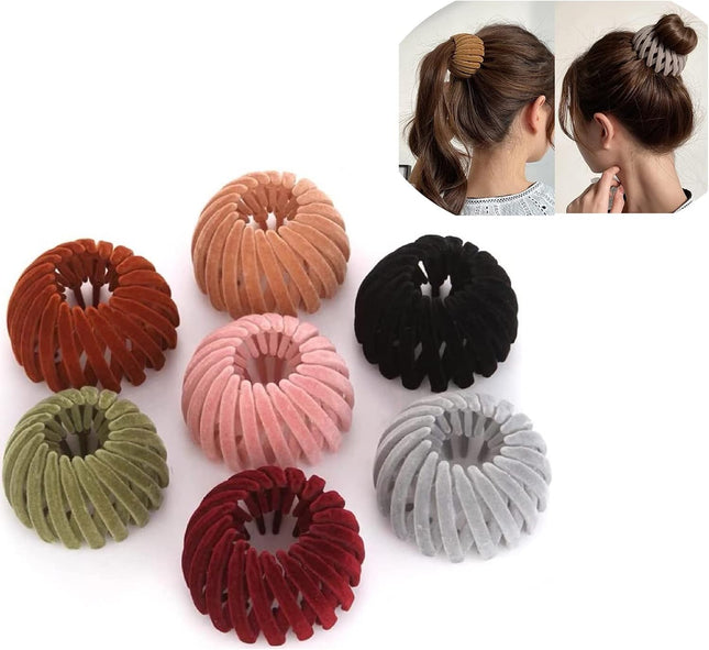 7PCS Birds Nest Hair Clip Holder and Lazy Plate Hairpin for Thin Hair V1259-DP01-A-3265