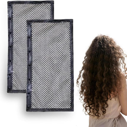 Length N Lock Hair Stretcher, 2Pcs Net for Curly Hair, Long Hair Stretching Mesh, 13 Inch