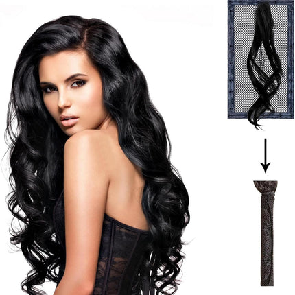 Length N Lock Hair Stretcher, 2Pcs Net for Curly Hair, Long Hair Stretching Mesh, 13 Inch