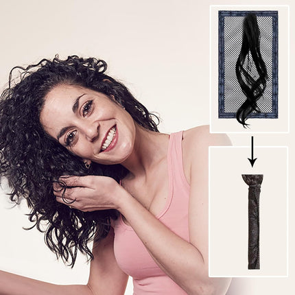 Length N Lock Hair Stretcher, 2Pcs Net for Curly Hair, Long Hair Stretching Mesh, 13 Inch