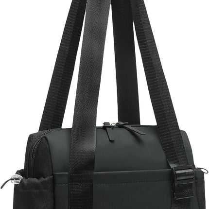 Mini Gym Tote Bag for Women Girls, Cute Fitness Gym Bag W/Wet Compartment Waterproof for Yoga Travel Workout Sport Bag, Black