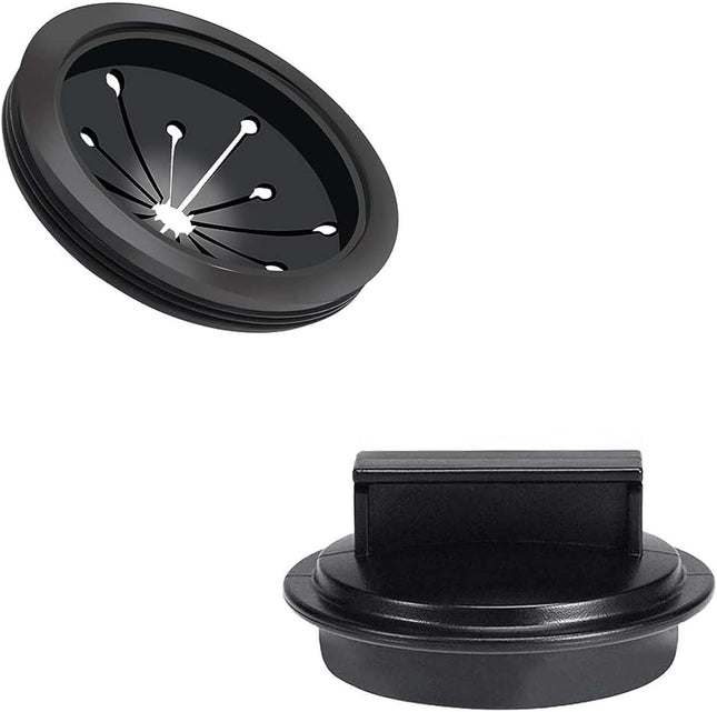 2 PCS/Set Garbage Disposal Splash Guards and Garbage Disposal Plug Sink Baffle Drain Plugs