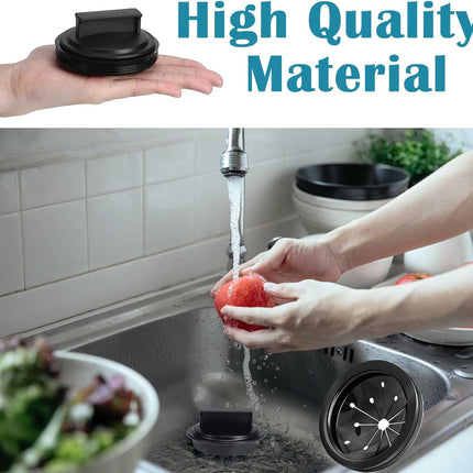 2 PCS/Set Garbage Disposal Splash Guards and Garbage Disposal Plug,Sink Baffle Drain Plugs Universal Rubber Garbage Disposal Splash Guard and Disposal Cover for Waste King in-Sink-Erator