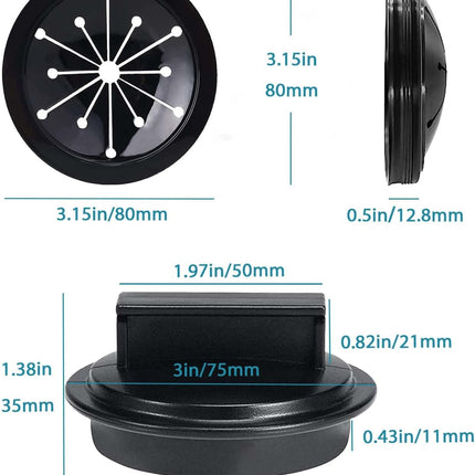 2 PCS/Set Garbage Disposal Splash Guards and Garbage Disposal Plug,Sink Baffle Drain Plugs Universal Rubber Garbage Disposal Splash Guard and Disposal Cover for Waste King in-Sink-Erator