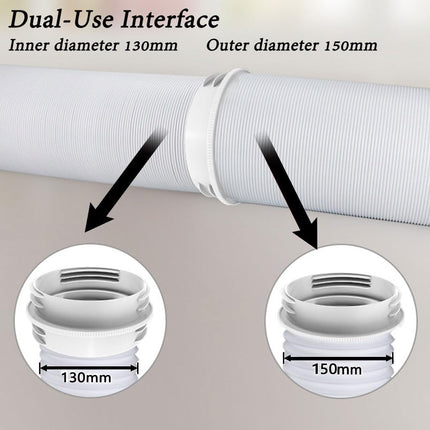 Air Conditioner Exhaust Hose Connector, Portable Air Conditioning Exhaust Hose Adapter, Pipe Reducer Connector Universal for 5.1" and 5.9" Hose