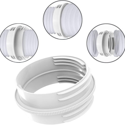 Air Conditioner Exhaust Hose Connector, Portable Air Conditioning Exhaust Hose Adapter, Pipe Reducer Connector Universal for 5.1" and 5.9" Hose