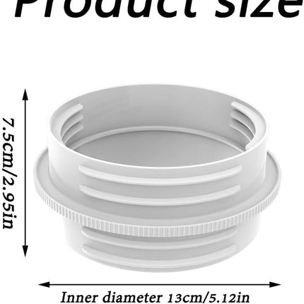 Air Conditioner Exhaust Hose Connector, Portable Air Conditioning Exhaust Hose Adapter, Pipe Reducer Connector Universal for 5.1" and 5.9" Hose