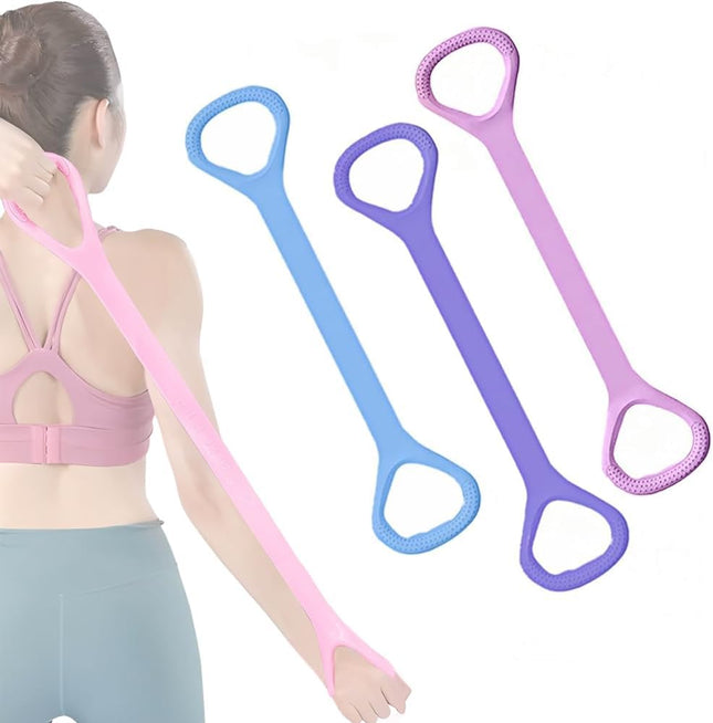 3 Pack Figure 8 Fitness Resistance Band Elastic Bands for Working Out Arm Back Chest V1259-DP01-A-3324