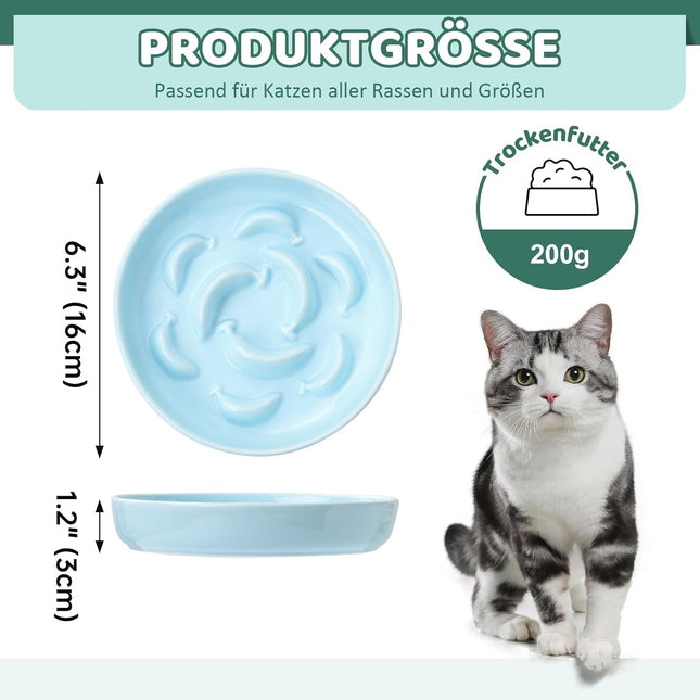 Ceramic Cat Slow Feeder – product detail