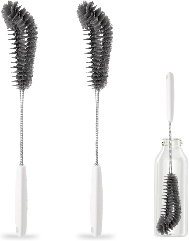 15.7 (40cm) Flexible Long Black Bottle Cleaning Brush for Kitchen and Dining V1259-DP01-A-3326
