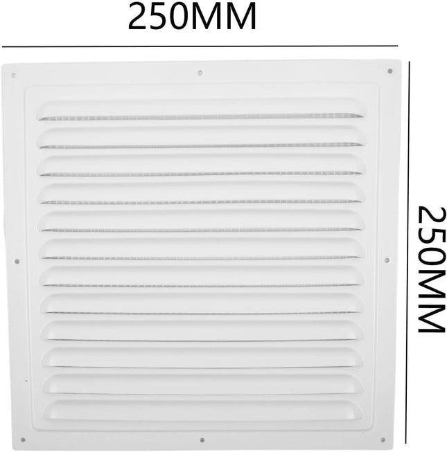 2 Pack 10x10 Inch Aluminum Gable Vent Attic Vent White Gable Flat Square Air (10 x 10 – product detail