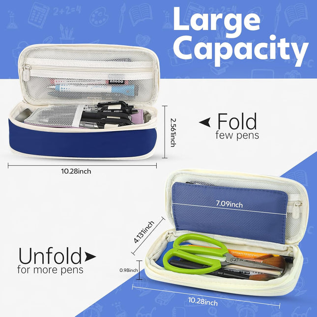 Pencil Case Large Capacity Aesthetic Pen Cases with Durable Zipper Big Stationery Pencil Pouch for Women & – product detail