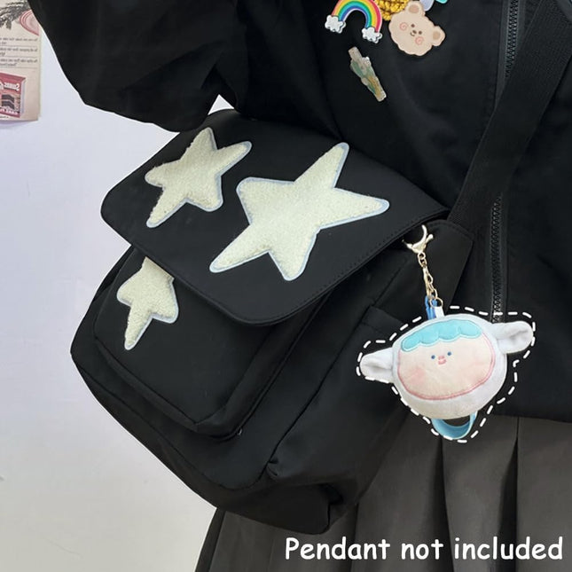 Cute Messenger Bag Aesthetic Crossbody Bag Y2K Star Grunge Bag Emo Shoulder Tote Purse for Women – product detail