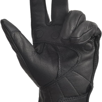 Motorcycle Leather Gloves for Men Touchscreen Motocross Gloves Moto Gloves Dirt Bike Biker Riding Gloves Black