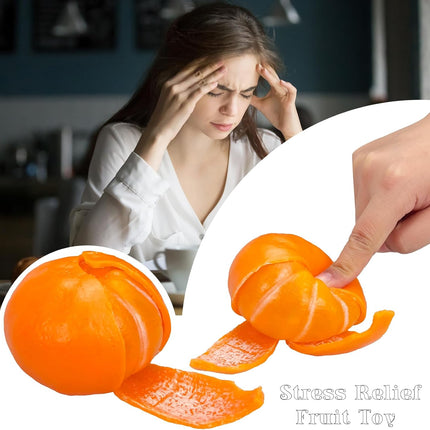 Tangerine Squishies Stress Relief Soft Scented Simulation Orange Fruit Squeeze Toys Cute Birthday Gift Novelty Toy for Kid Adult (Orange)