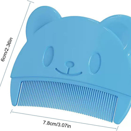 2PCS Baby Scalp Brush & Comb Set - Silicone Curved Design, Gentle Massage for Newborn Bath, Cradle Cap Care, Shower Gift