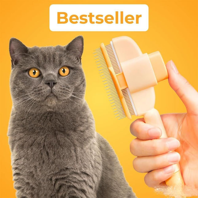 Zen Brush for Cats New Avatar Zenbrush Cat Comb Upgrade Self-Cleaning Pet Flea Comb Grooming Brush – product detail