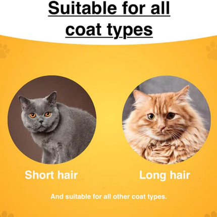 Zen Brush for Cats, New Avatar Zenbrush Cat Comb, Upgrade Self-Cleaning Pet Flea Comb Grooming Brush, Short&long Cat Dogs Multi-function Grooming Brushs for Massaging and Removes Fur (Mix)