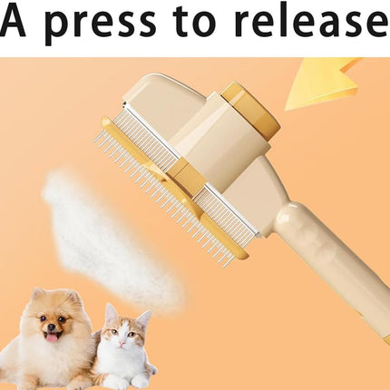 Zen Brush for Cats, New Avatar Zenbrush Cat Comb, Upgrade Self-Cleaning Pet Flea Comb Grooming Brush, Short&long Cat Dogs Multi-function Grooming Brushs for Massaging and Removes Fur (Mix)