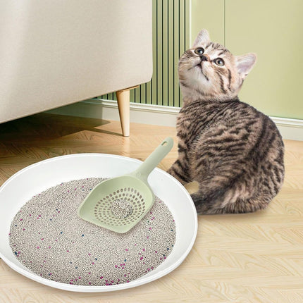 Cat Litter Scoop, Kitten Pooper Lifter, Non Stick Sifter Poop Cleaner Corner Shovel,Cat Feces Scoop, Cat Cleaning Supplies, A Variety Of Colors Available, Durable And Reliable (B)