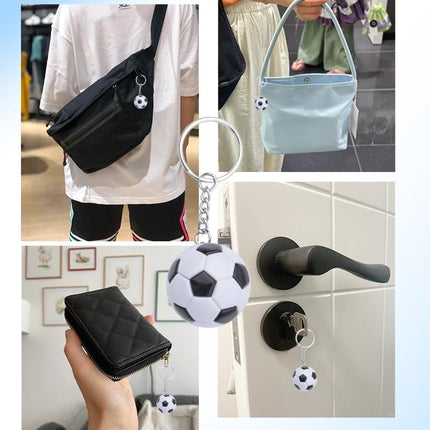 Basketball Soccer Keychain Gifts for Coach Baseball Keyring Accessories for Men Women Party Favors for Women Men