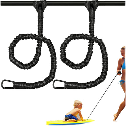 2 Pcs Kayak Paddle Leash, with Carabiner, Kayak Accessories Coiled Lanyard, Lightweight Coiled Kayak Rod Safety Rod Bungee Rod Leashes, for Longboards, Inflatable Paddleboard, Kayak