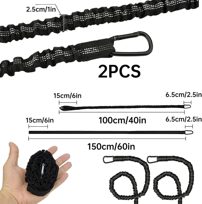 2 Pcs Kayak Paddle Leash with Carabiner Kayak Accessories Coiled Lanyard Lightweight Coiled Kayak – product detail