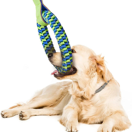 Bullymake Dog Toys for Aggressive Chewers - Tug of War & Teeth Cleaning - Medium & Large Dogs