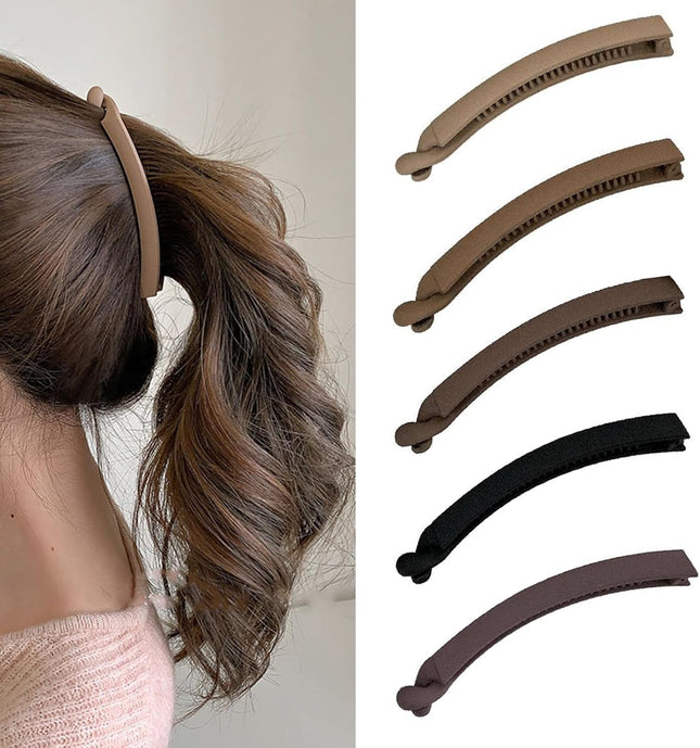 5 Pcs Banana Clip Vintage Hair Clips for Thin Hair Women Banana Clips for Thin V1259-DP01-A-3515