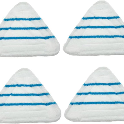 4PCS Washable Microfiber Steam Mop Pads, Replacement Floor Cloths for Steam Cleaners, Reusable Cleaning Pads for Hardwood, Tile & Laminate