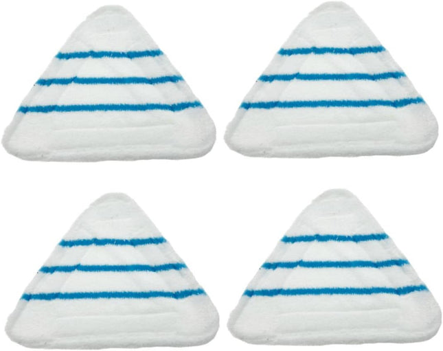 4PCS Washable Microfiber Steam Mop Pads Replacement Floor Cloths for Steam Cleaners Reusable Cleaning Pads