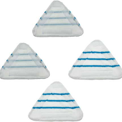 4PCS Washable Microfiber Steam Mop Pads, Replacement Floor Cloths for Steam Cleaners, Reusable Cleaning Pads for Hardwood, Tile & Laminate