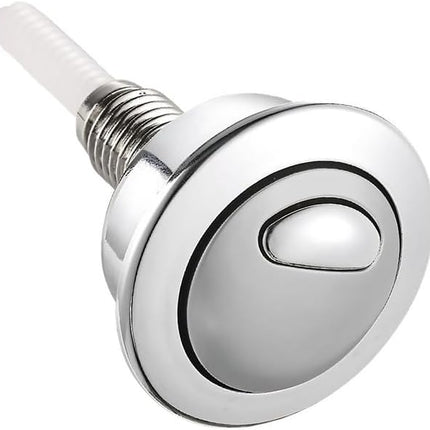Top Push Button for Toilet Compatible with 49 Flush Valve Durable Replacement Part for Efficient Flushing Ideal for Home Office Commercial Use (Electroplated Silver Plating)