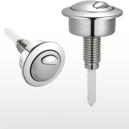 Top Push Button for Toilet Compatible with 49 Flush Valve Durable Replacement Part for Efficient Flushing Ideal for Home Office Commercial Use (Electroplated Silver Plating)
