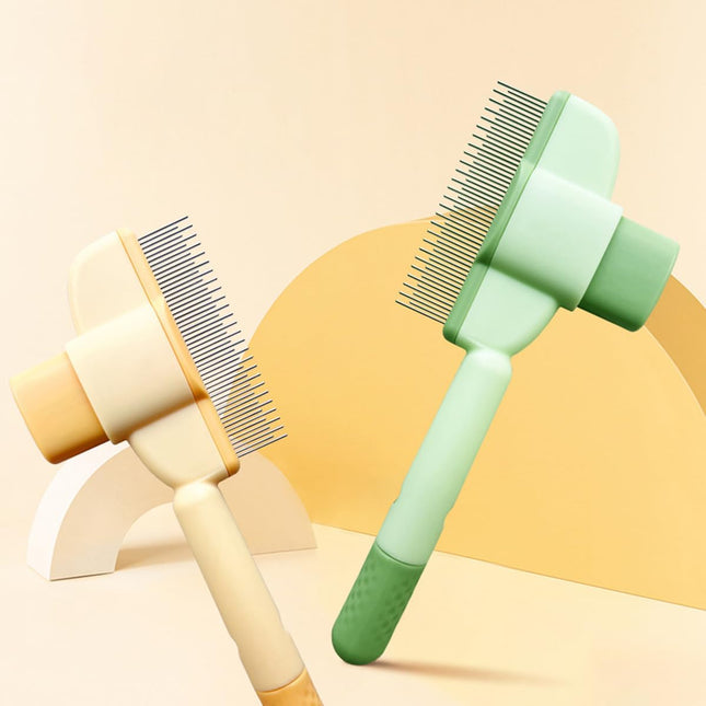 Pet Products Self Cleaning Cat Comb Floating Hair Artifact Knot Removes Pet Hair Comb Long – product detail