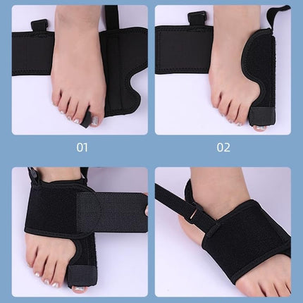 Recovist Bunion Brace - Adjustable Orthopedic Splint for Hallux Valgus Correction & Pain Relief, Day & Night Wear Support for Men & Women (2PC)