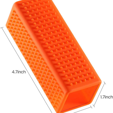 2-Pack Pet Dog Cat Hair Remover for Cars Furniture Carpet Block Roller Sofa Hollow Rubber Cleaner Brush