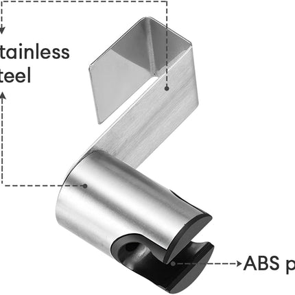 Stainless Steel+ABS Holder Hook Hanger for Hand Shower Toilet Bidet Sprayer Brushed Nickel