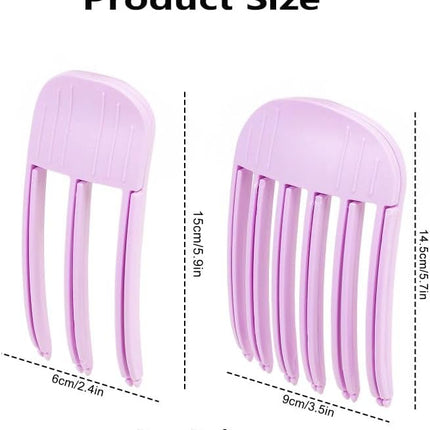 2 Pcs Wind Shaping Styling Comb for Fluffy Bangs,No-Trace Hair Root Lifting Hair Volume Clip,Easy High Crown Volume Tool,Quick Hair Styling Tools Volumizing Hair Clips for All Hair Types (Rose Red)