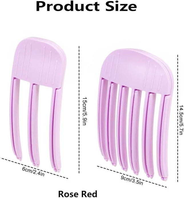 2 Pcs Wind Shaping Styling Comb for Fluffy Bangs No-Trace Hair Root Lifting Hair Volume Clip (Rose – product detail